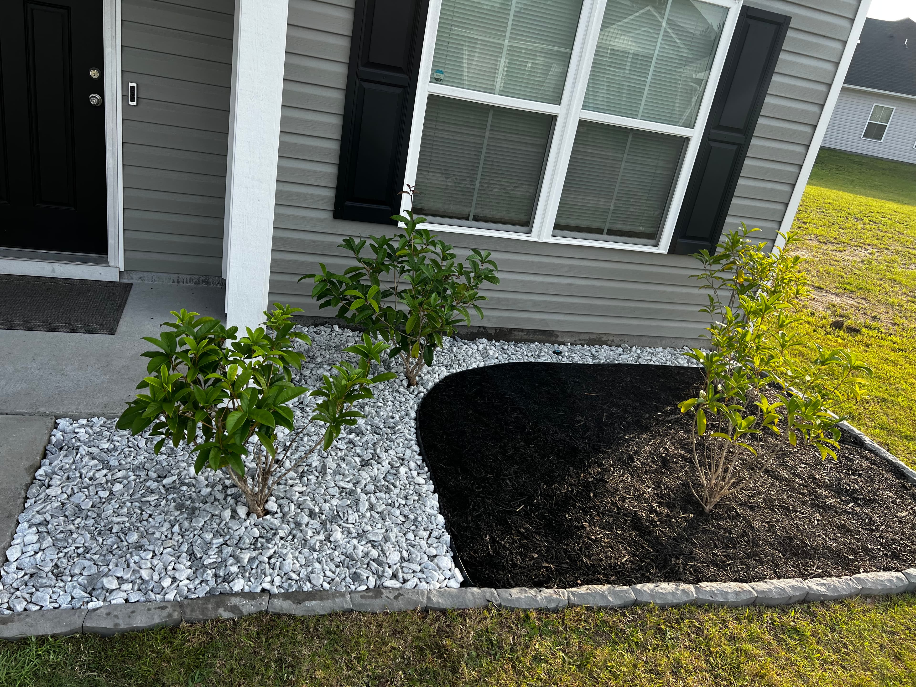 Garden bed refresh after cleanup in Cherokee Station